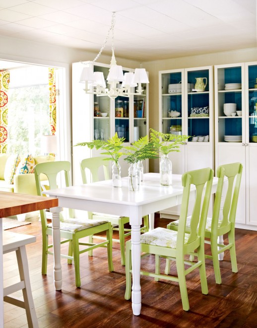 Summer-home-dining-room-pale-green-chairs-and-white-table2