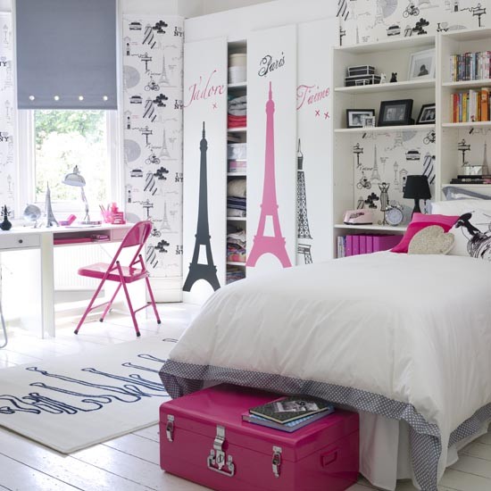 parisian teen girls bedroom ideal home housetohome.co .uk Interior Design Blogs