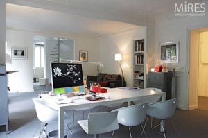 white dining room apartment