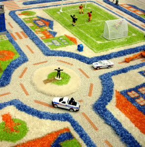 Cheerful Traffic Themed Interactive 3D Play Rug for Kids Playroom Interior Design Blogs
