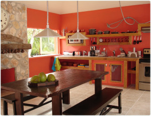 Coral Colors Kitchen Interior Design4 Interior Design Blogs