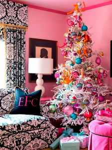 Original Tobi Fairley whimsical pink Christmas tree s3x4 lg Interior Design Blogs