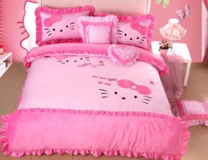 pink cartoon font b hello b font font b kitty b font cotton queen full font Interior Design Blogs