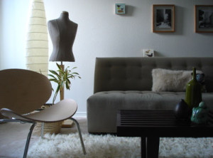 contemporary living room black white Interior Design Blogs