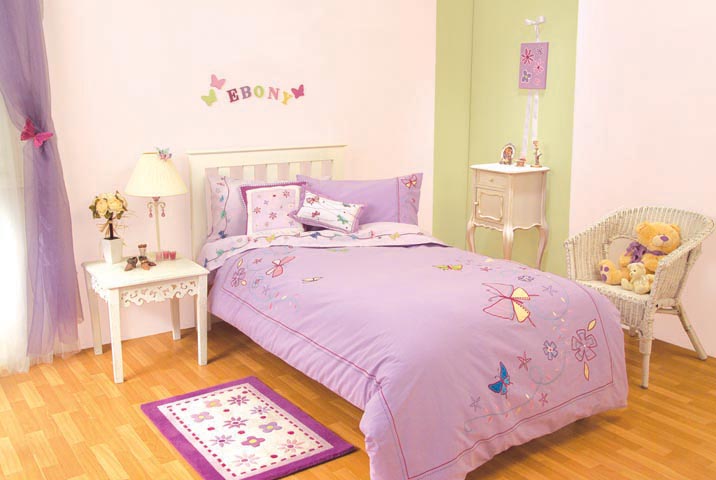 Simple Butterflies Theme for Girl Bedroom by missbutterfly.com Interior Design Blogs