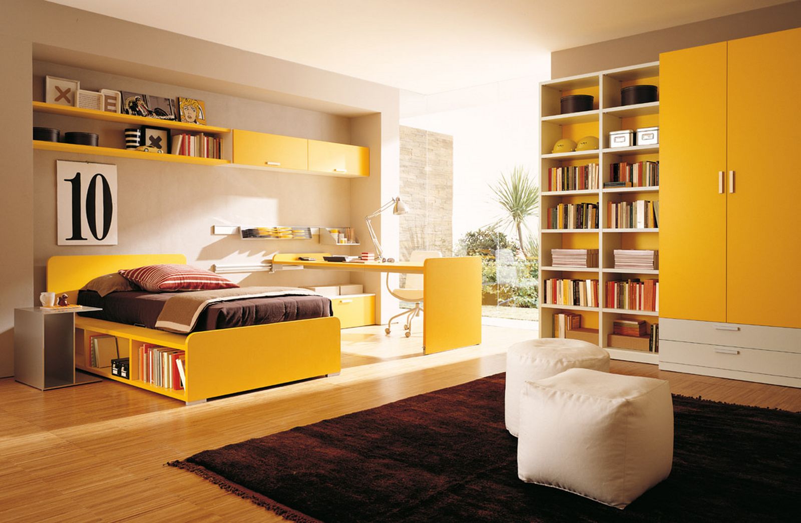 cozy yellow color teen classy bedroom Interior Design Blogs