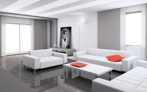 white living room decor Interior Design Blogs