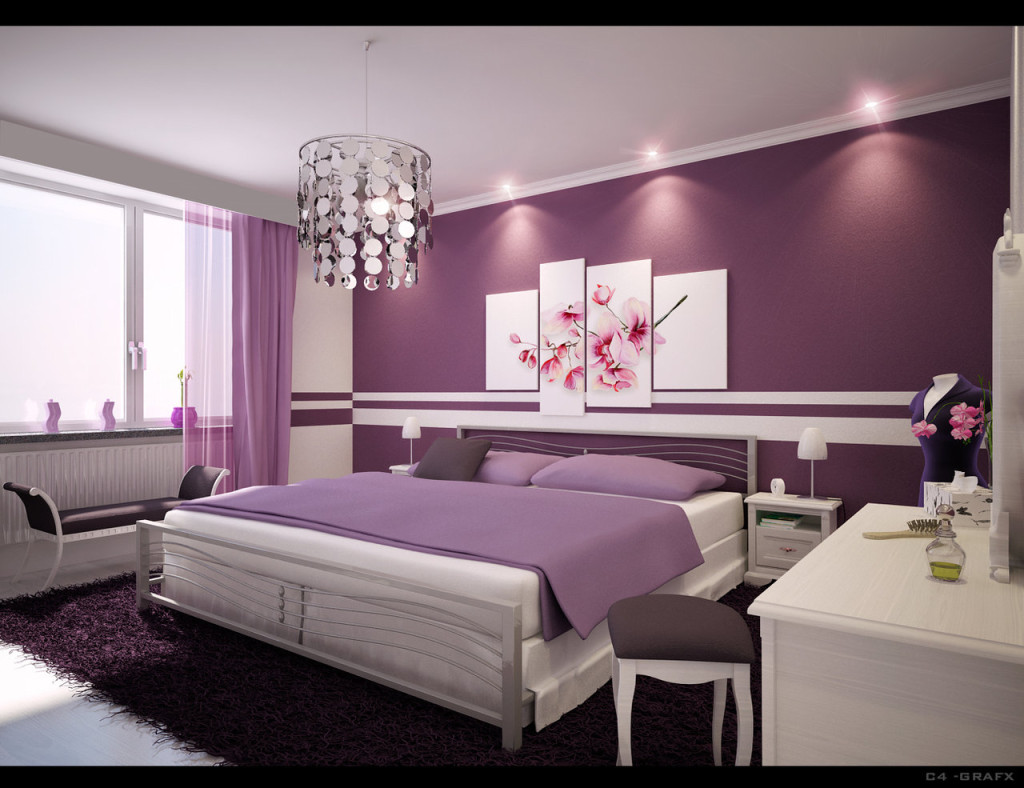 red and purple decorating ideas Interior Design Blogs