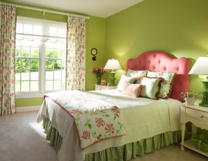 pleasant scheme for luxury girls bedroom design in green color Interior Design Blogs