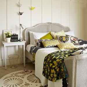 White and Citrus Bedroom Country Homes and Interiors Housetohome