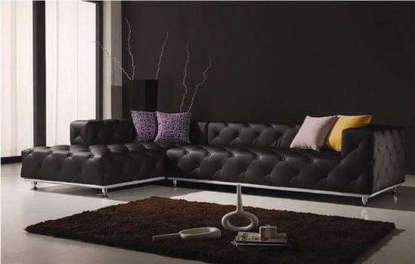 Black Leather Sofas Interior Design Blogs