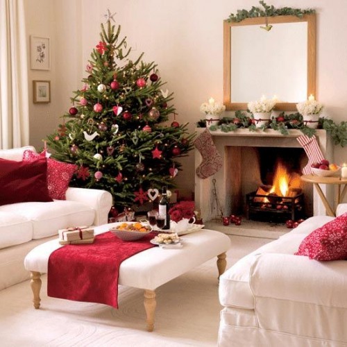 christmas home decorating ideas living room 1 Interior Design Blogs