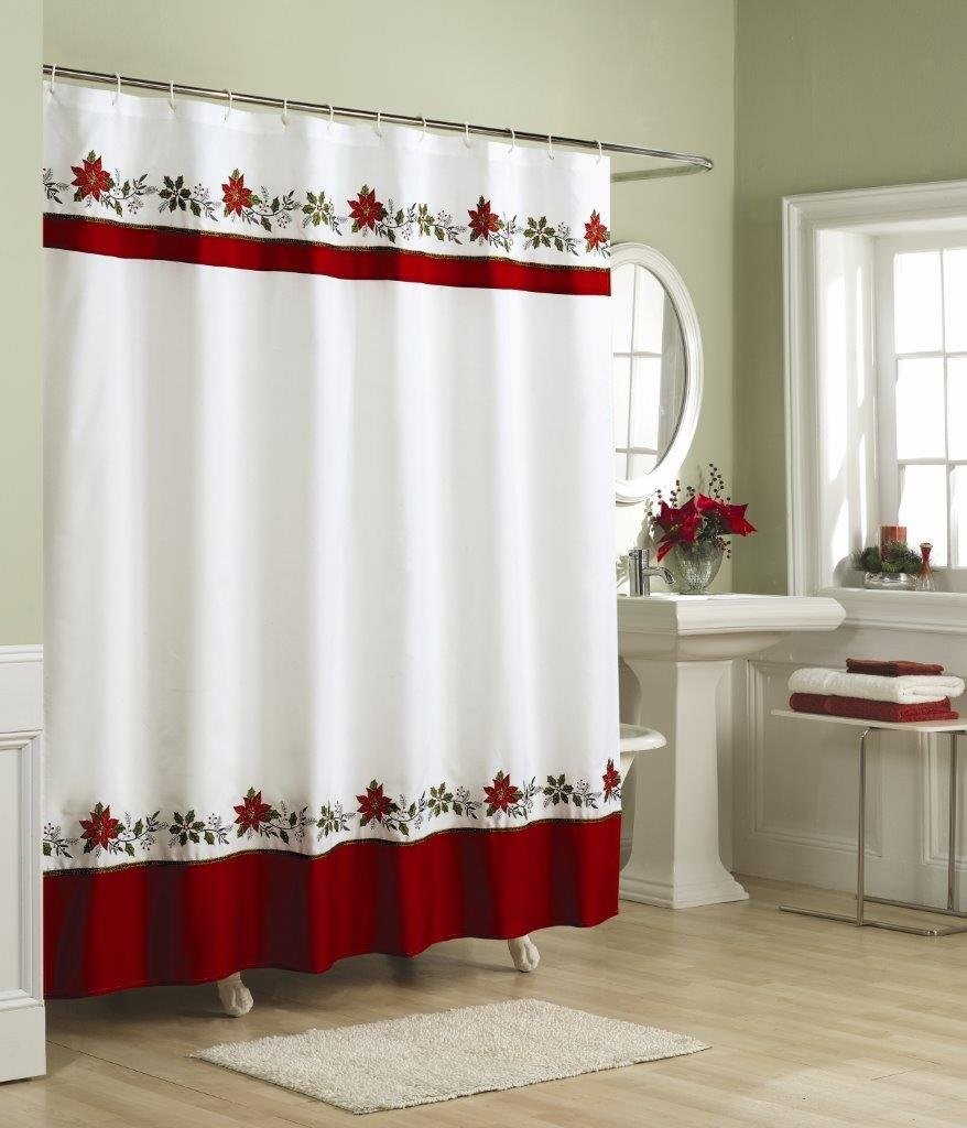 Christmas Bathroom Accessories christmas bathroom decor elegant christmas shower curtains in Interior Design Blogs