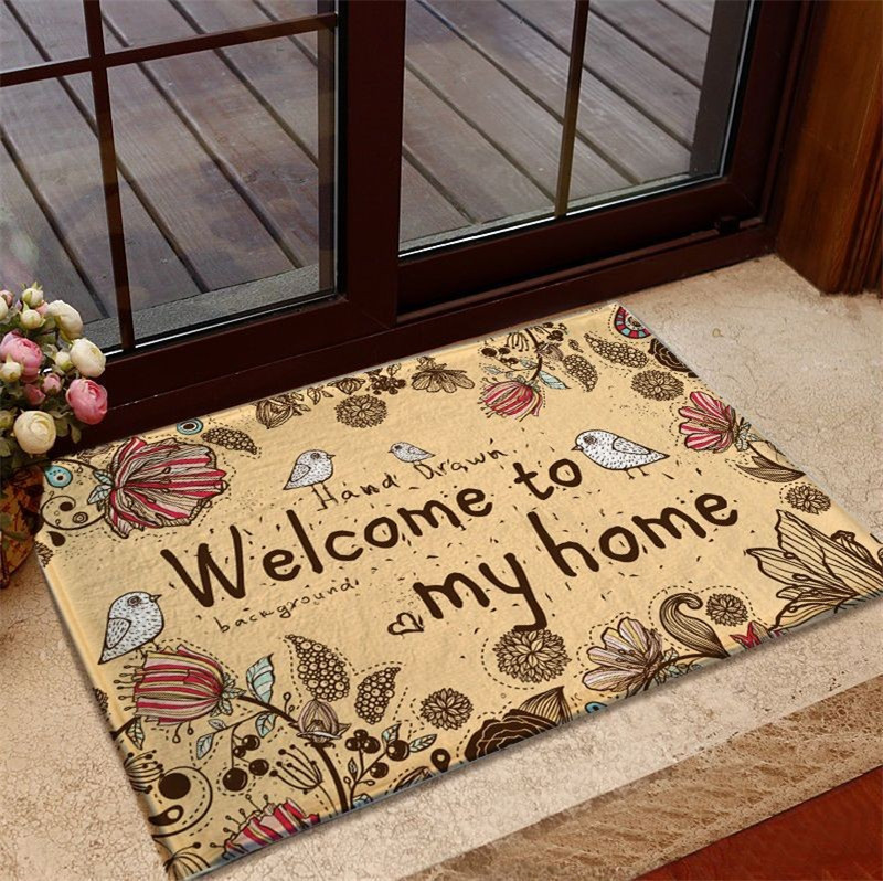 Home Decor Zakka elastic sponge Skid Pad Flannel Living Room Bedroom Carpets Kitchen Rugs Door Mats