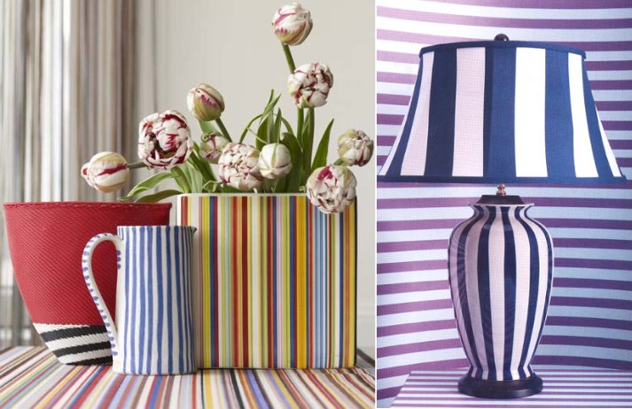 striped home decor trend 2013