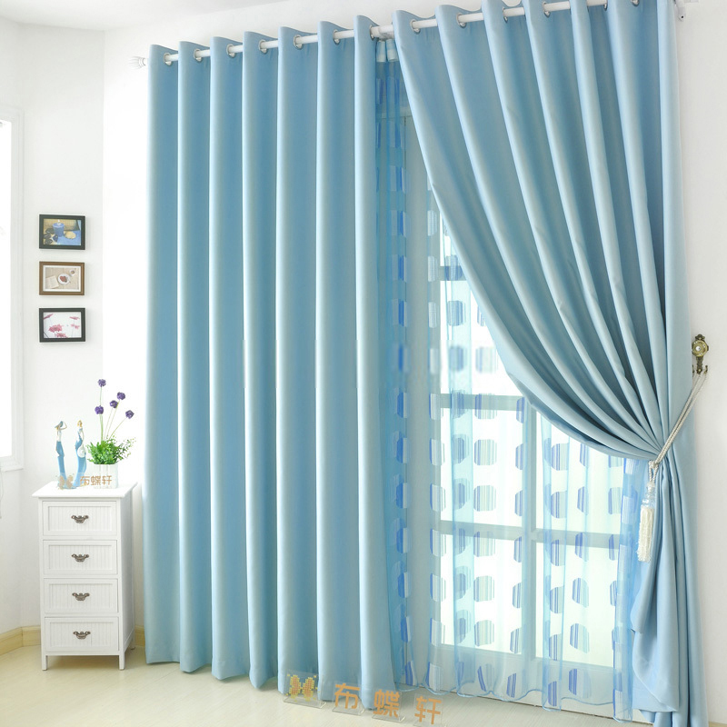 Blue colored hotel style curtains are useful for home JD1106171061 1 Interior Design Blogs
