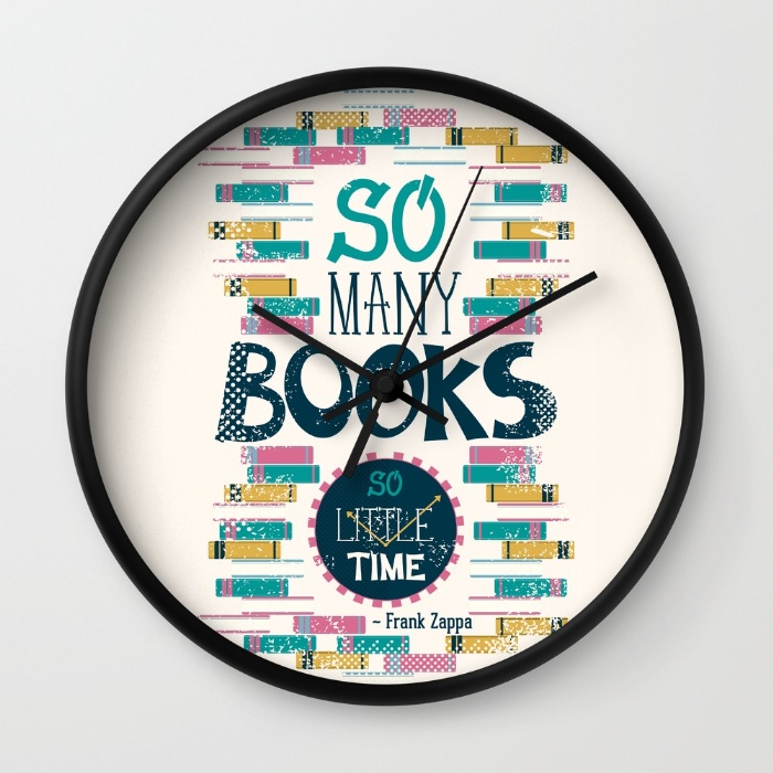 so many books so little time xx9 wall clocks Interior Design Blogs