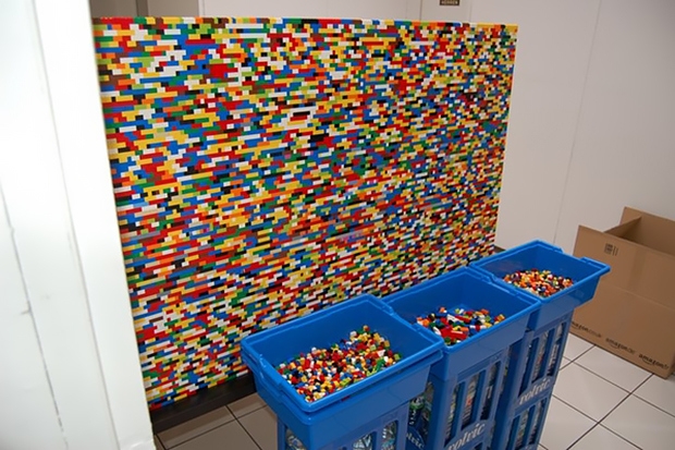 german creative studio npires room divider is made from 55000 lego pieces 2 Interior Design Blogs